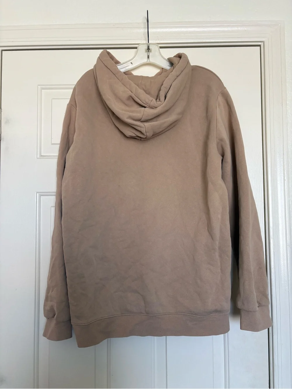 Dutch Bros Taupe Pullover Hoodie with White Graphic